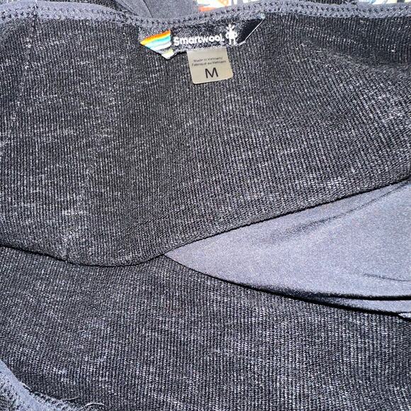 Smartwool Black & Gray Willow Lake Wool Blend Dress sz M - Picture 7 of 11